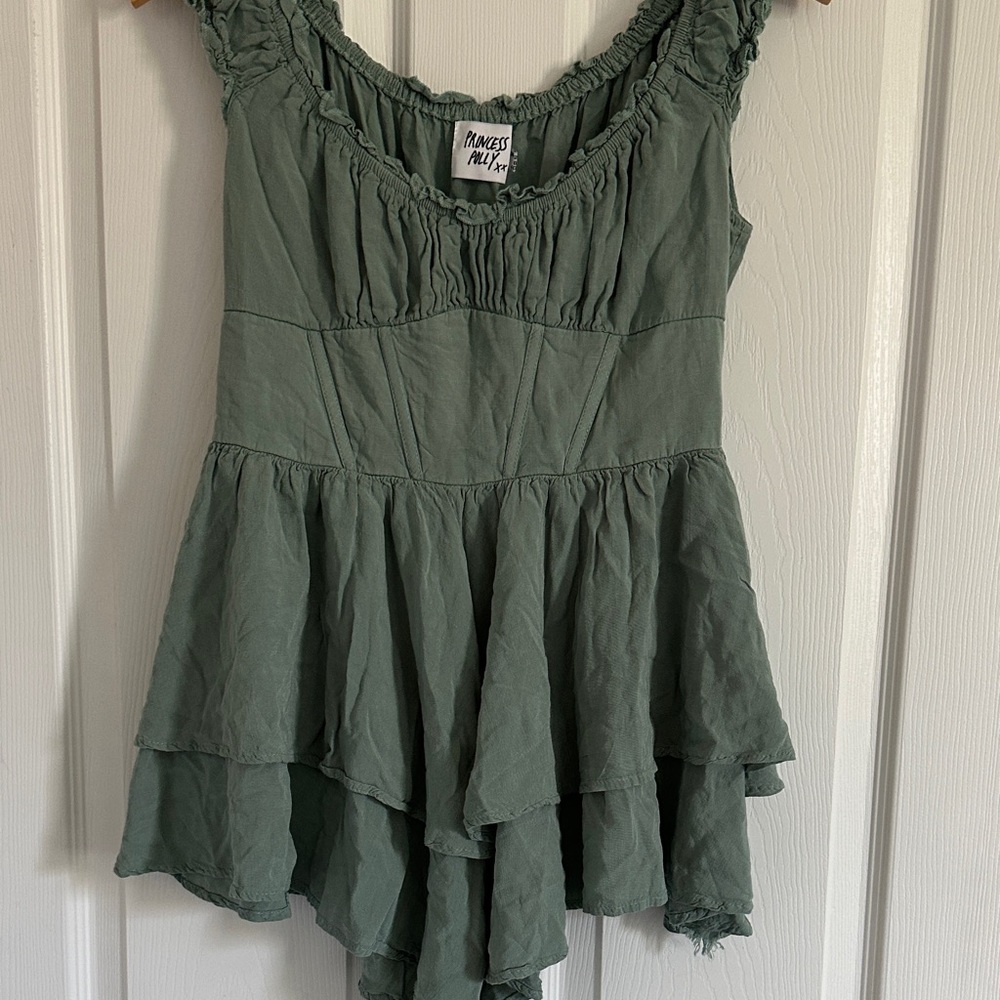 Princess Polly Ruffled Sleeveless Romper - Picture 2 of 13